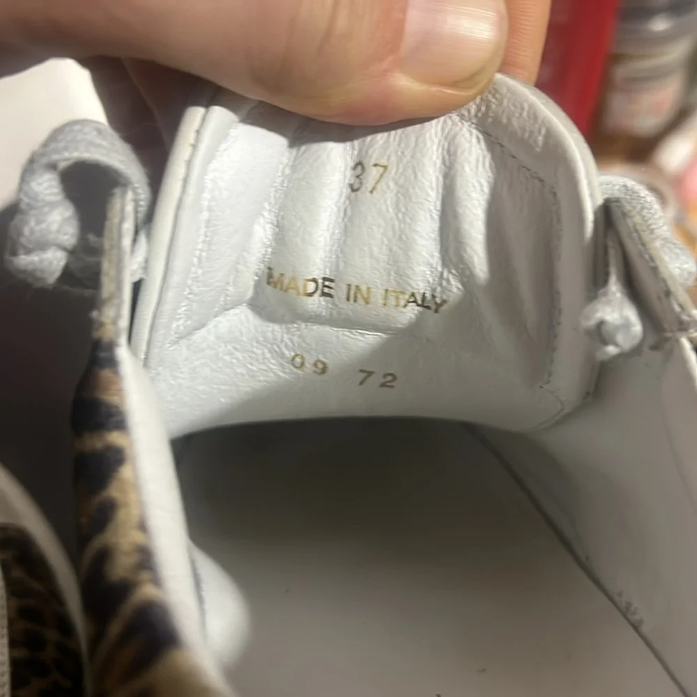 Oliver Cabell Women’s Low 1 Leather Sneakers in Leopard, size 37